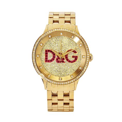 dolce gabbana damenuhr batterie|Gold watch with diamonds in Black for Women.